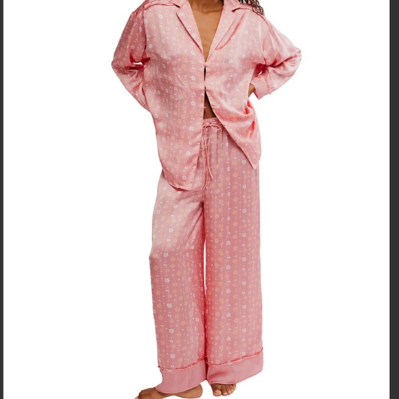 Dreamy Days Pajama Set - Floral Coral